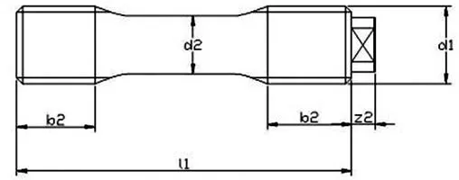 DIN 2510 Form K Stud Bolt Dimensions