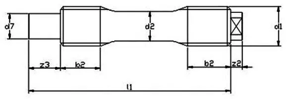 DIN 2510 Form KU Stud Bolt Dimensions
