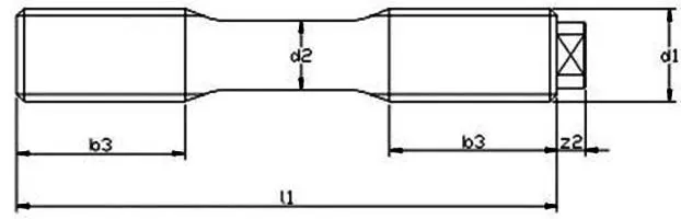 DIN 2510 Form Z Stud Bolt Dimensions