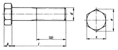 ISO 4014 Hex Bolt Dimensions